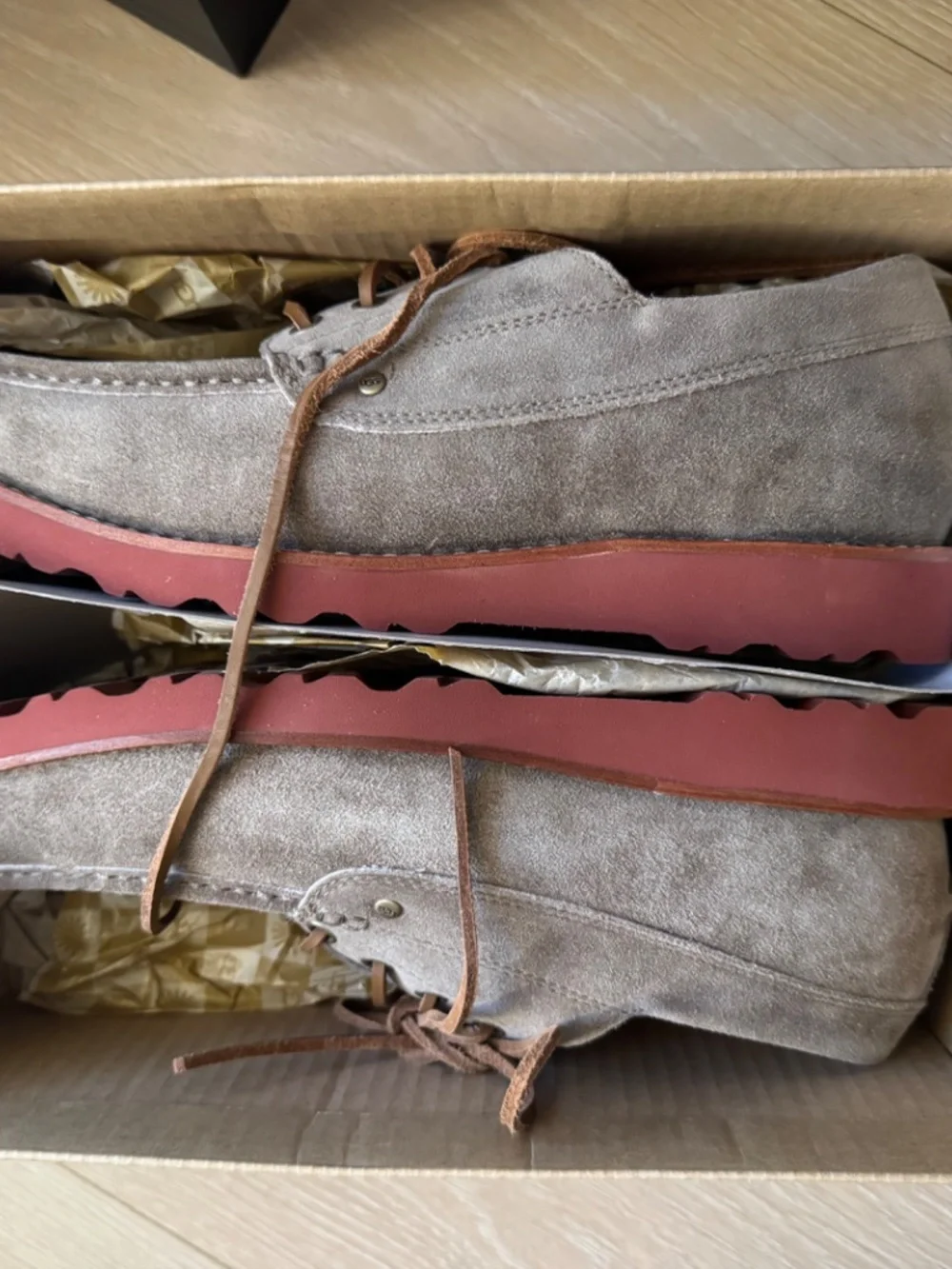 UGG Australia Men’s Grattan Lace Boat Shoes / Slippers, style 1001601